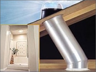 Solar tube: een alternatief voor een lichtkoepel voor natuurlijke lichtinval.